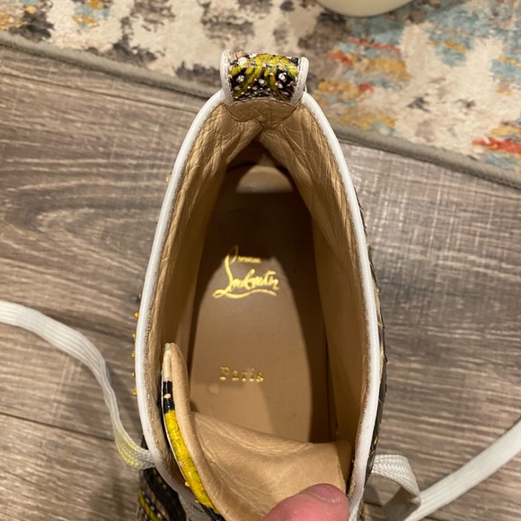 AUTHENTIC Christian Louboutin Python Mens sneakers - Picture 3 of 5